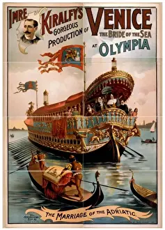 Gorgeous Prints: Imre Kiralfys gorgeous production of Venice, the bride of t