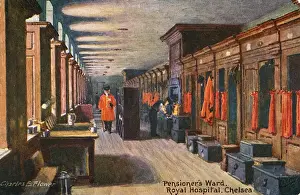 Veterans Prints: In-Pensioners Long Ward - Royal Hospital, Chelsea