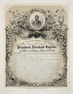 Inaugural Prints: The inaugural address of President Abraham Lincoln delivered