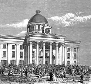 Inaugurated Collection: Inauguration of Jefferson Davis as President, 1861