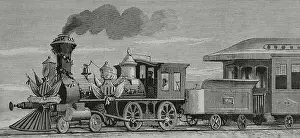 Villanueva Prints: Inauguration of railway - Barcelona to Vilanova i la Geltru