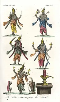 Other incarnations of the Hindu god Vishnu
