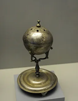 Goldsmith Prints: Incense burner (Sahumador). Silver. 19th century. Argentina