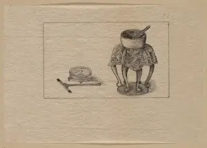 Burner Prints: Incense pot and burner