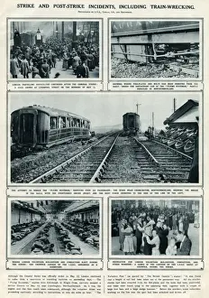 Crowded Prints: Incidents including train-wrecking: General Strike 1926