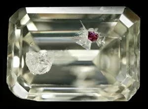 Garnet Gallery: Included diamond gemstone