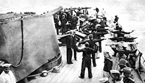 Images Dated 2nd January 2005: Including Captain Von Muller and Prince Francis Joseph: Emden prisoners on a British warship