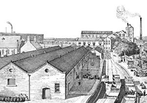 1889 Prints: Ind Coope Brewery, Burton