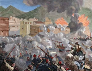 Espanola Gallery: Independence of Bosnia Herzegovina, 1875. Fight near Trebign