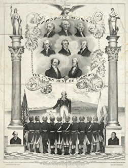 Independence declared 1776. The Union must be preserved