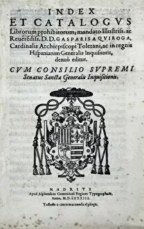 Index et catalogus librorum prohibitorum (Index