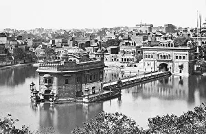 Pre 1900 Prints: India Amritsar Golden Temple pre-1900