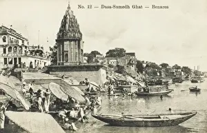 Bathe Prints: India - Benares - Banks of the Ganges River