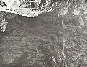 Faced Prints: India - Bhairoghat thread-like bridge over Jadh-Gunga Gorge