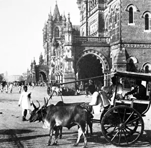 India - Bombay Railway Station early 1900s