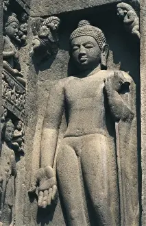 India. Caves of Ajanta. Buddha