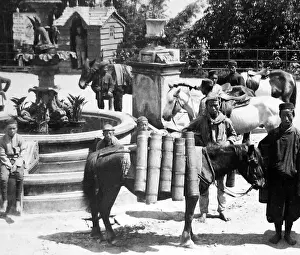 India - Darjeeling - a Bhutanese milkman early 1900s