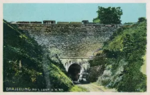 India - Darjeeling Hill Railway Train on No. 1 Loop