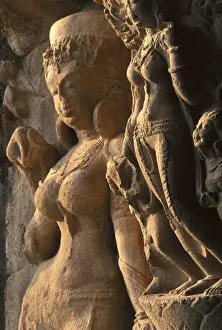 Carved Prints: INDIA. Ellora. Ellora Caves. Ellora. Cave 21. Hindu