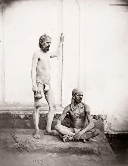 India - fakirs, holy men, Shepherd and Robertson, 1860 s