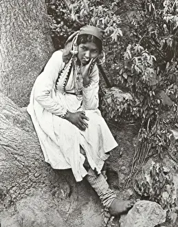 India - A Hill-girl, Himalayas