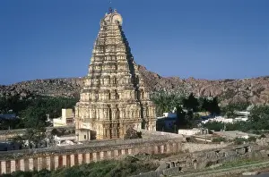 Karnataka Prints: INDIA. KARNATAKA. Hampi. Virupaksha Temple. Hindu