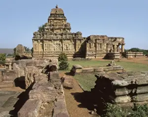 Karnataka Prints: INDIA. KARNATAKA. Pattadakal. Sangameshvara Temple