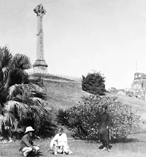 Lucknow Prints: India - Lucknow Memorial to Sir Henry Lawrence early 1900s