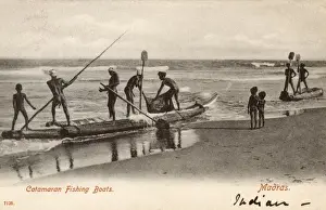 India - Madras - Catamaran Fishing Boats