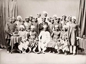 Images Dated 12th May 2021: India - a maharaja and his officials