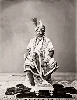 Topography Prints: India - the Maharajah of Kashmir 1860s