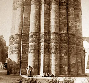 India Qutb Minar Delhi early 1900s