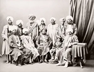 Topography Prints: India - the Raja of Farikdot. 1860s
