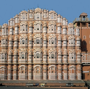 INDIA. RAJASTHAN. Jaipur. Hawa Mahal or Palace INDIA. RAJASTHAN. Jaipur. Hawa Mahal or Palace