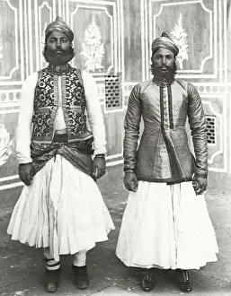 Jackets Prints: India - Two Rajput Chiefs in Durbar dress, Delhi
