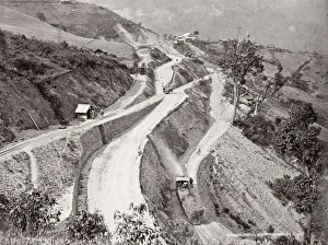 India - reversing station on the Darjeeling railway