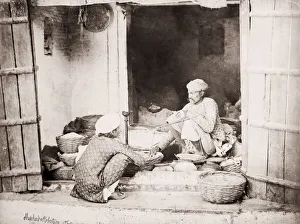 Idian Prints: India - shop keeper, Shepherd and Robertson, 1860s