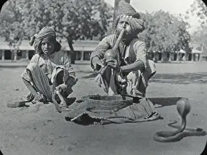 Cobra Prints: India - Snake Charmer and Cobras