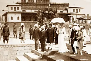 India - Srinagar - Lady Curzon and HH Maharaja of Cashmere