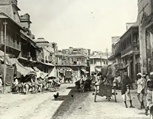 India - Street in Bazaar Delhi