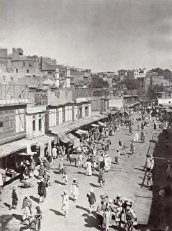 India - street scene, probably Peshawar, Khyber Pass