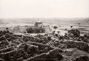 Idian Prints: India - tomb of Emperor Toghluk near Delhi, 1860s