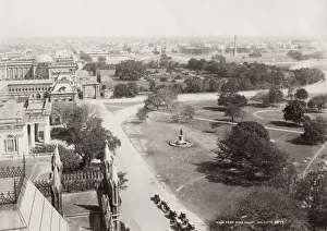 India - view from the High Court, Calcutta, Kolkata