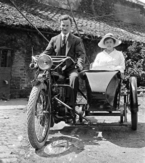 Images Dated 26th May 2020: Indian 1914 Hendee Special motorcycle with sidecar