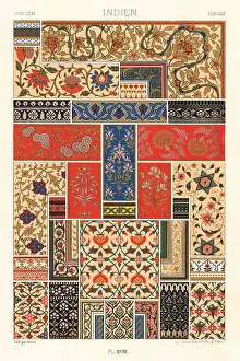 Racinet Prints: Indian art: flora and running ornaments