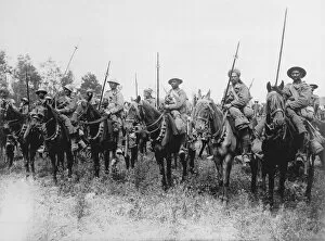 Await Gallery: Indian Cavalry await the order to advance, Western Front