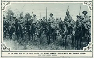 Prepare Prints: Indian cavalry preparing for an offensive during World War I