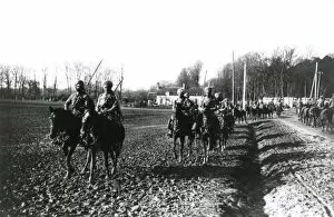 Indian cavalry on reconnaissance, Mesopotamia, WW1