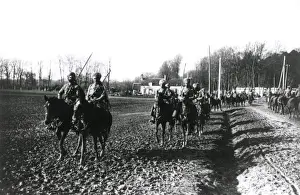 Indian cavalry on reconnaissance, Mesopotamia, WW1
