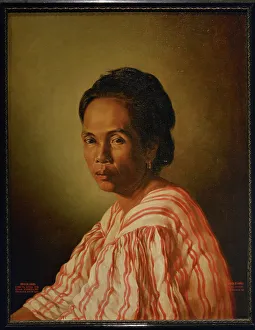Southeast Prints: Indian Countrywoman. Portrait by Esteban Villanueva